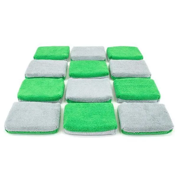 AUTOFIBER | Thin Saver Applicator Terry Microfiber Coating Applicator Sponge w/ Plastic Barrier