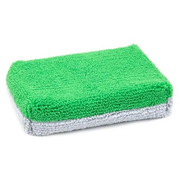 AUTOFIBER | Thin Saver Applicator Terry Microfiber Coating Applicator Sponge w/ Plastic Barrier