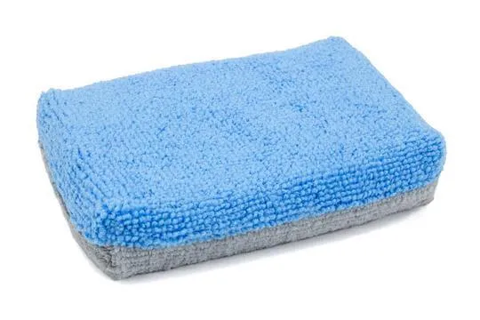 AUTOFIBER | Thin Saver Applicator Terry Microfiber Coating Applicator Sponge w/ Plastic Barrier