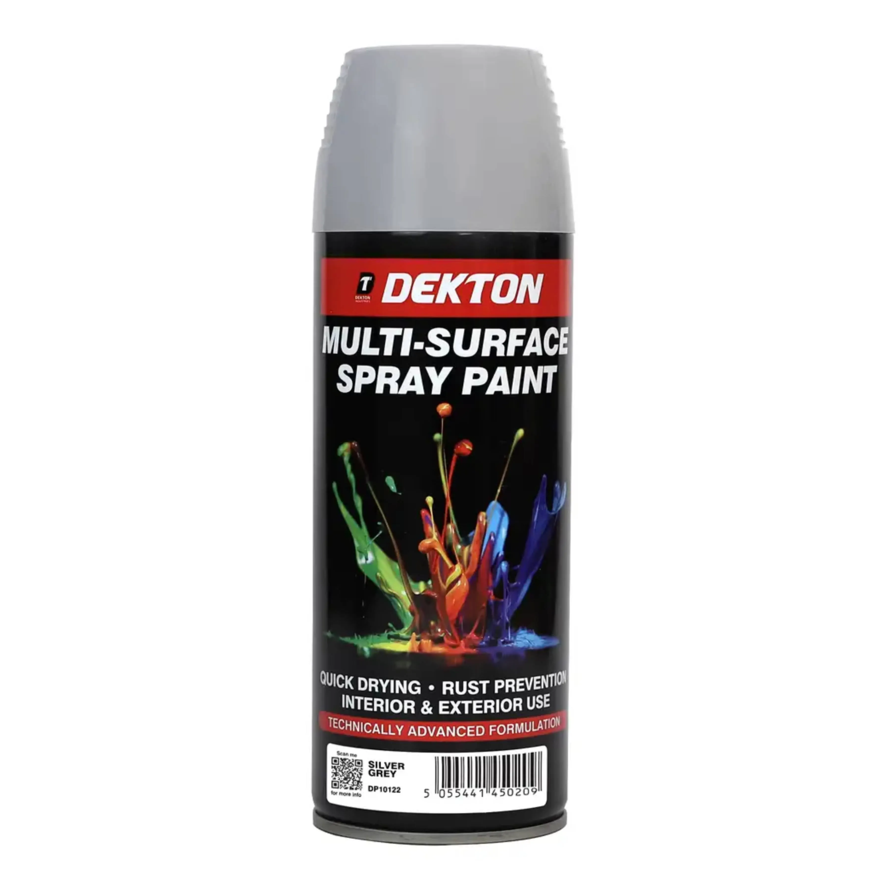 DEKTON 400ml Spray Paint Silver Grey