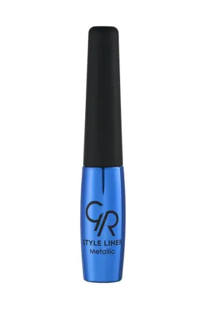 Golden Rose Metallic Blue Eyeliner