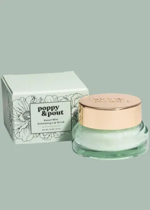 Poppy & Pout Sweet Mint Lip Scrub