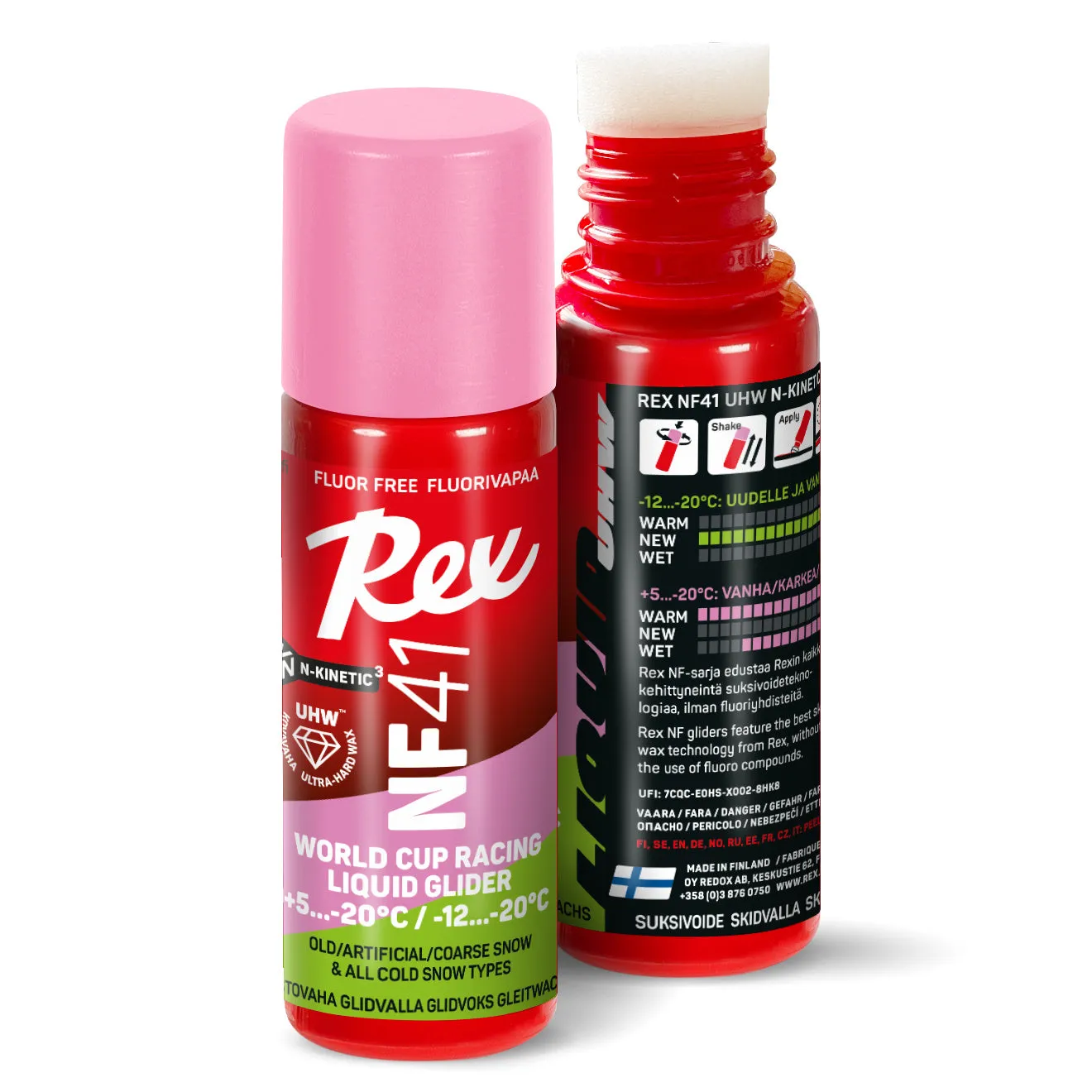 Rex Wax NF41 Pink/Green UHW Liquid Glider | (5C/-20C)