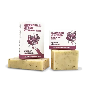 Wylder Naturals - Lavender & Litsea with Poppy Seeds Soap Bar