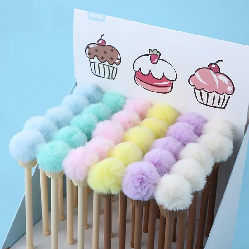 X 22357 POM POM CUPCAKE GEL PEN-DISCONTINUED