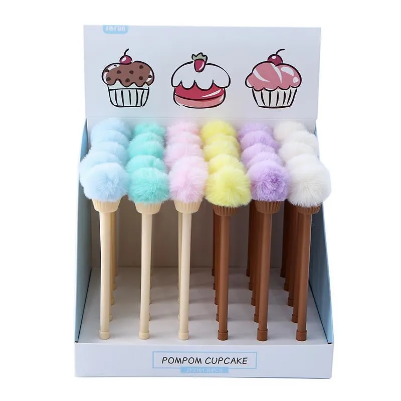 X 22357 POM POM CUPCAKE GEL PEN-DISCONTINUED