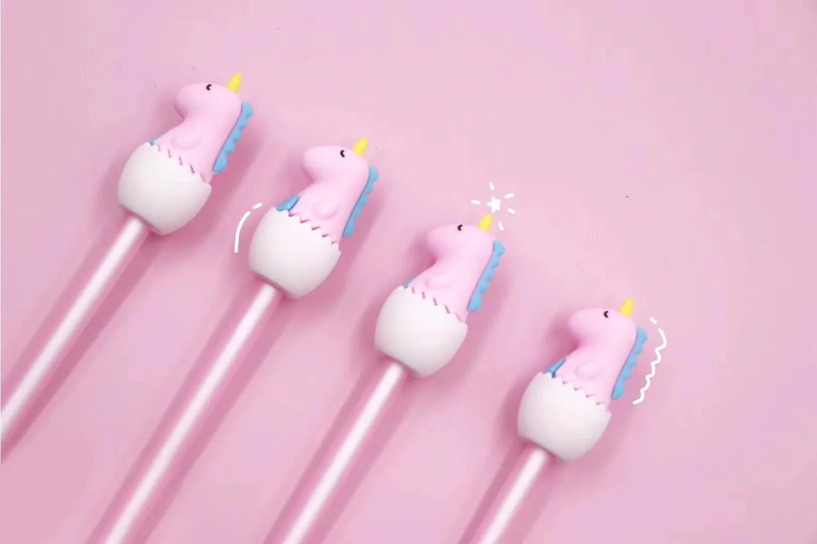 X 22361 UNICORN DINO EGG GEL PEN-DISCONTINUED