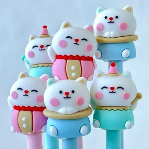 X 22540 CIRCUS LUCKY CAT GEL PEN-DISCONTINUED